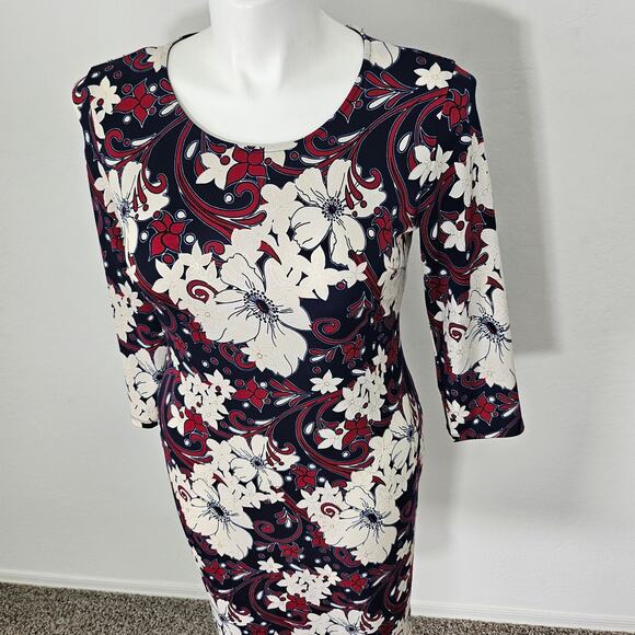 glamour dress Woman's3/4 sleeve round neck sz 10 - Picture 3 of 7